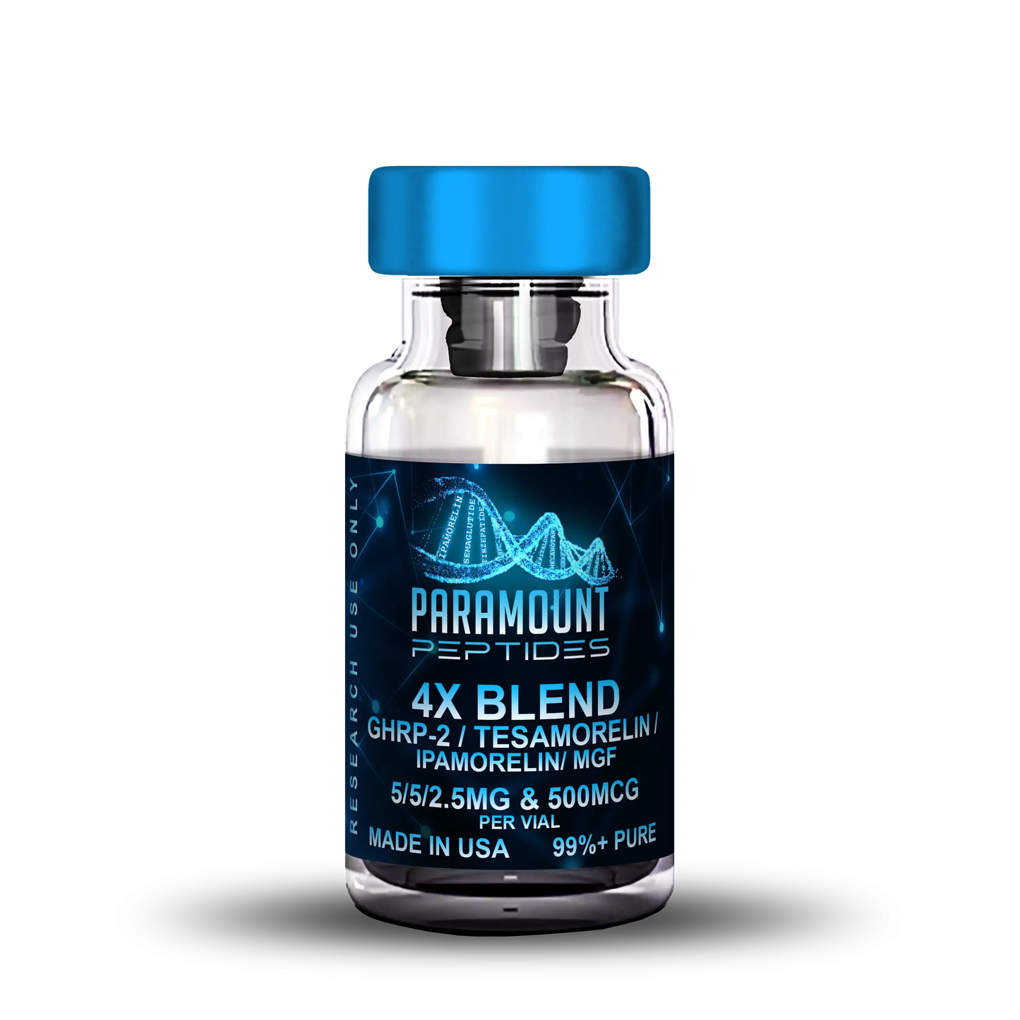 4X Blend GHRP-2 (5mg) / Tesamorelin (5mg) / MGF (500mcg) / Ipamorelin (2.5mg)