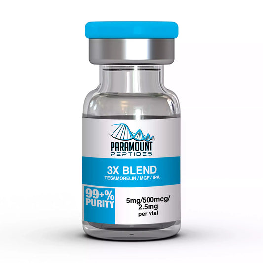 3X Blend Tesamorelin (5mg) / MGF (500mcg) / Ipamorelin (2.5mg) order online paramount peptides