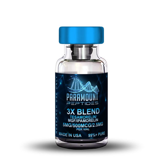 3X Blend Tesamorelin (5mg) / MGF (500mcg) / Ipamorelin (2.5mg)