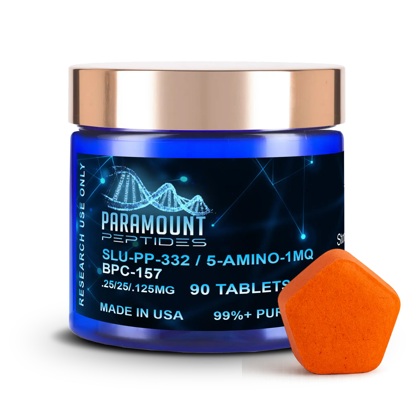 Weight Loss Blend - SLU-PP-332 (250mcg) / 5-Amino-1mq (25mg) / BPC-157 (125mcg) x 90 Tablets
