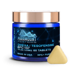 Dihexa (10mg) / Tesofensine (250mcg) / BPC-157 (125mcg) Tri-Compound Oral Research Formulation x 60 Tablets
