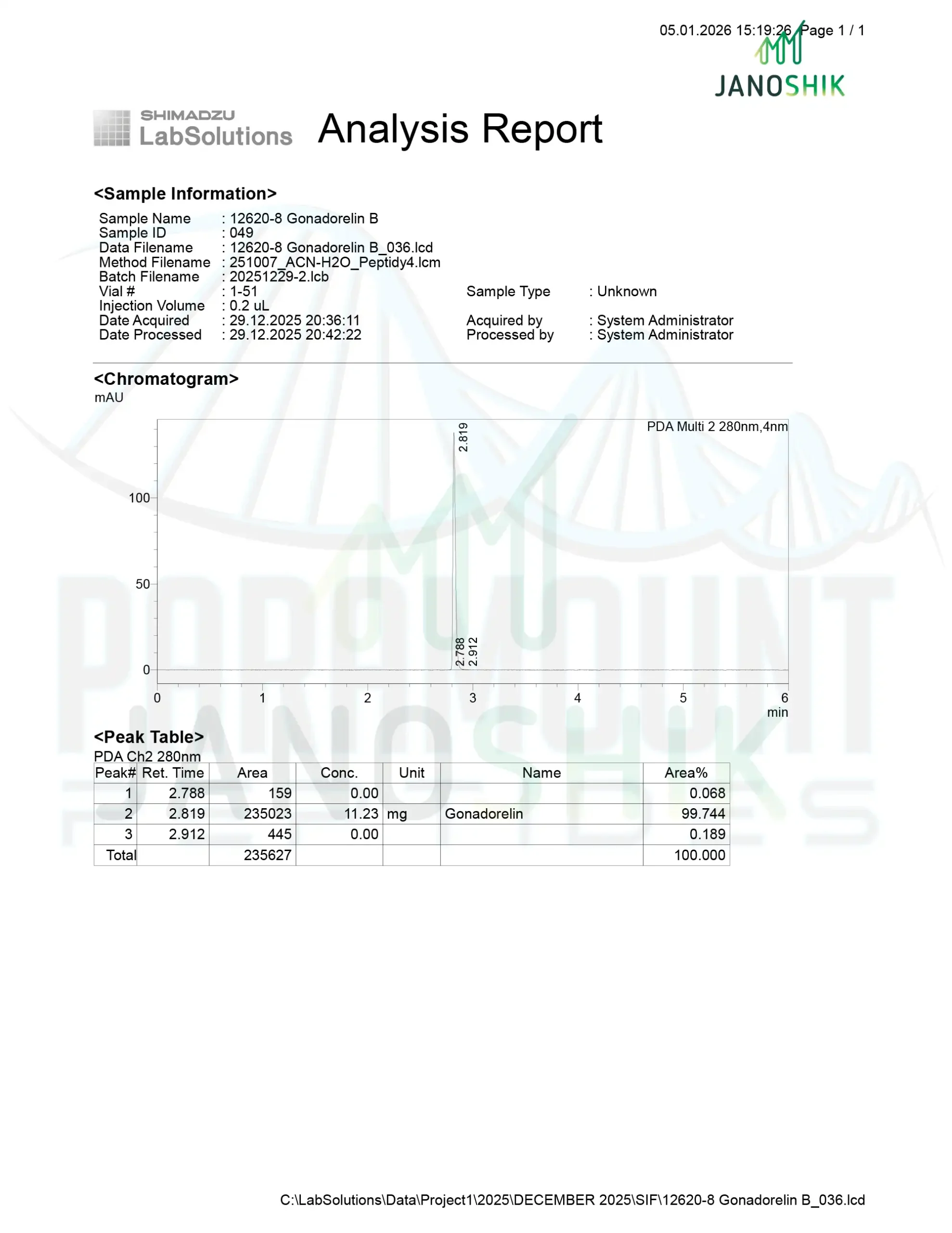 Gonadorelin (10mg) - Image 3