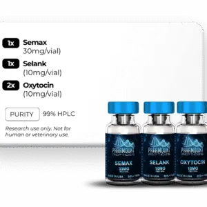 Semax (30mg), Selank (10mg), Oxytocin (10mg)