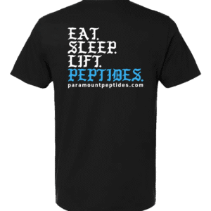 Eat. Sleep. Lift. Peptides. T-Shirt – Black