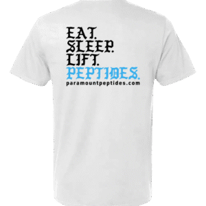Eat. Sleep. Lift. Peptides. T-Shirt - White