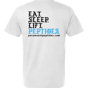 Eat. Sleep. Lift. Peptides. T-Shirt - White
