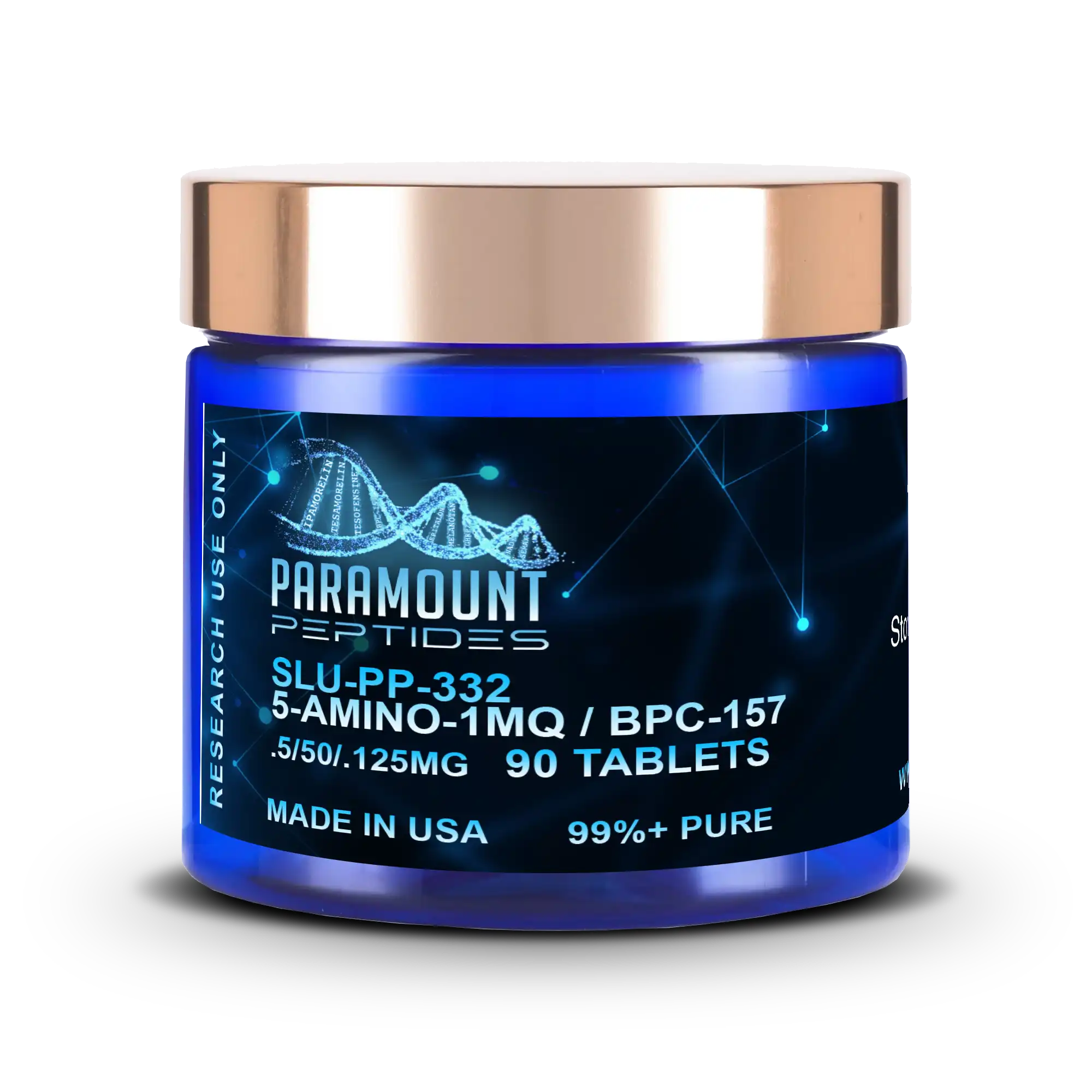 SLU-PP-332 (500mcg) / 5-Amino-1MQ (50mg) / BPC-157 (125mcg) Tri-Compound  Oral Research Formulation x 90 Tablets