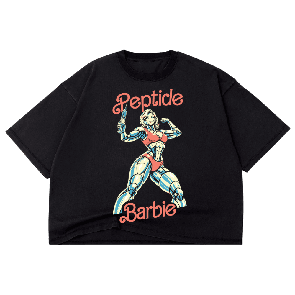 Drop Crop Tee - Peptide Barbie