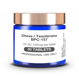 Dihexa (10mg) / Tesofensine (250mcg) / BPC-157 (125mcg) Tri-Compound Oral Research Formulation x 60 Tablets