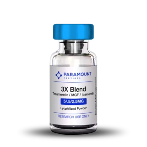 3X Blend Tesamorelin (5mg) / MGF (500mcg) / Ipamorelin (2.5mg) Research Blend