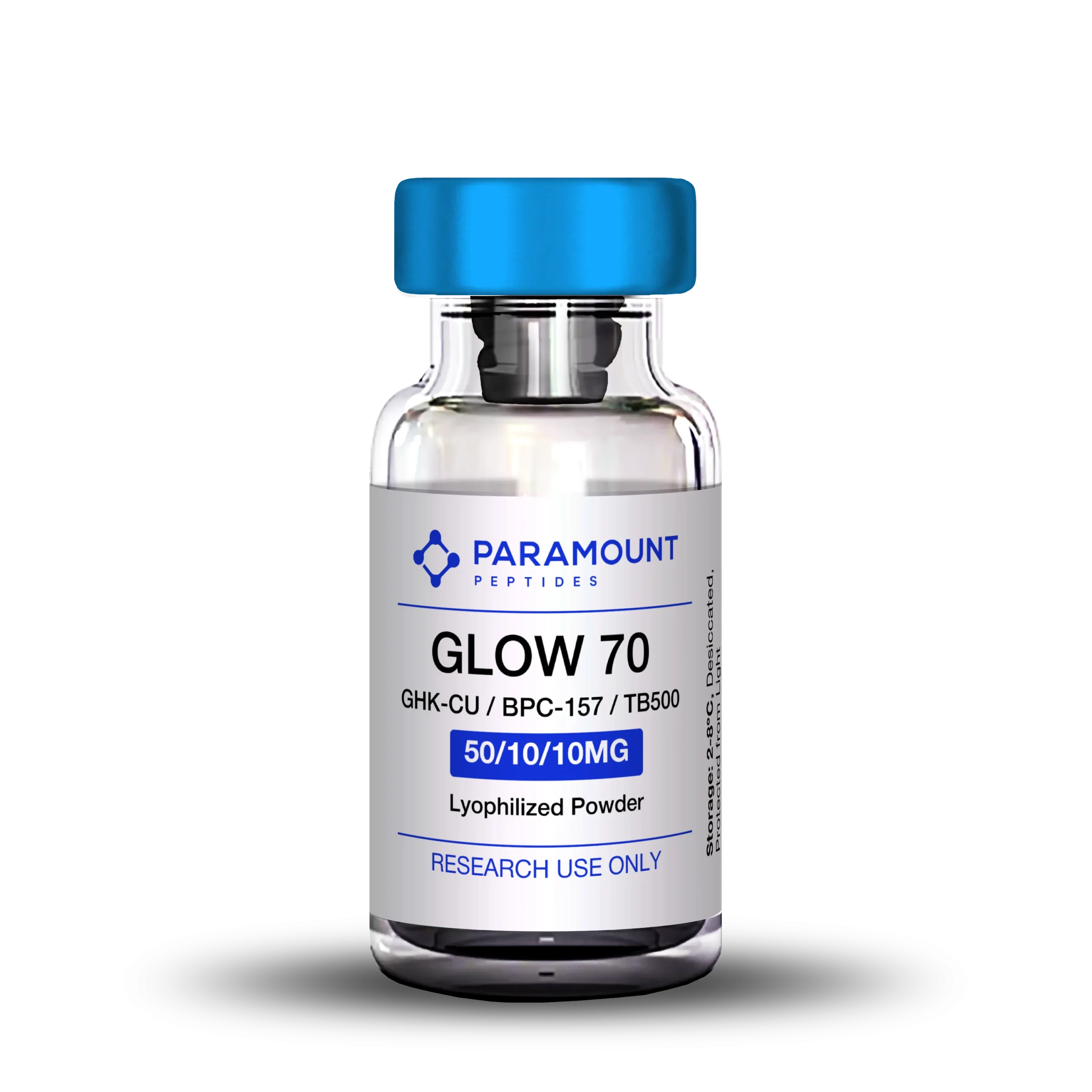 GLOW 70 - GHK-CU (50mg) / BPC-157 (10mg) / TB500 (10mg)
