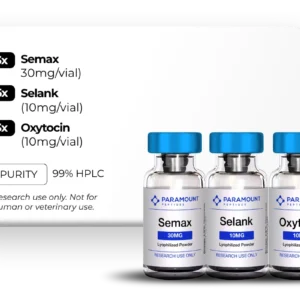 Semax (30mg) / Selank (10mg) / Oxytocin (10mg) Research Bundle x 3